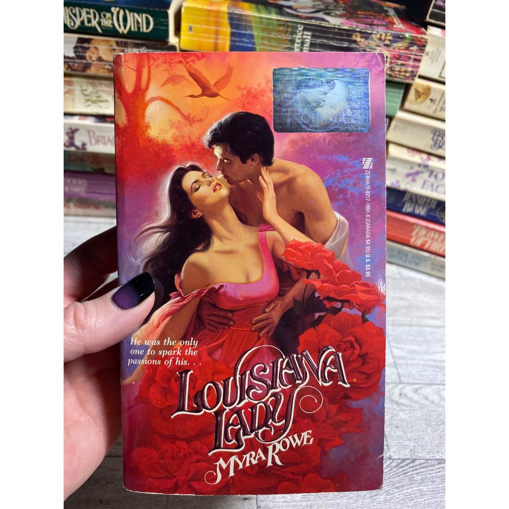 Louisiana Lady Myra Rowe Zebra Books 1986 Historical Romance Paperback 1st Print